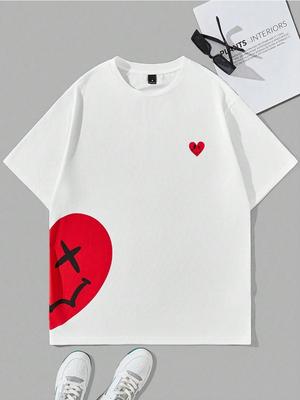 Lustiges Smiley-Gesicht 3D-Druck Damen T-Shirts Mode Shirt Sommer Atmungsaktive T-Shirts Weiche Übergroße Herren Tops