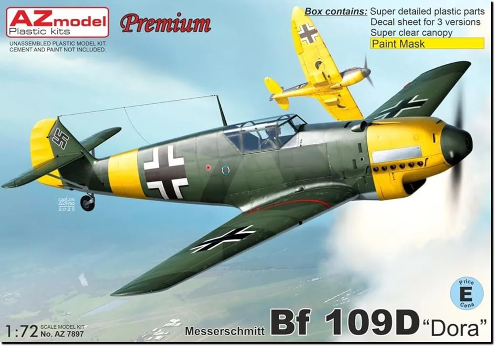 

AZ Model Bf109D Hartmann Plastic Model AZM7897 1/72 (Airplane)