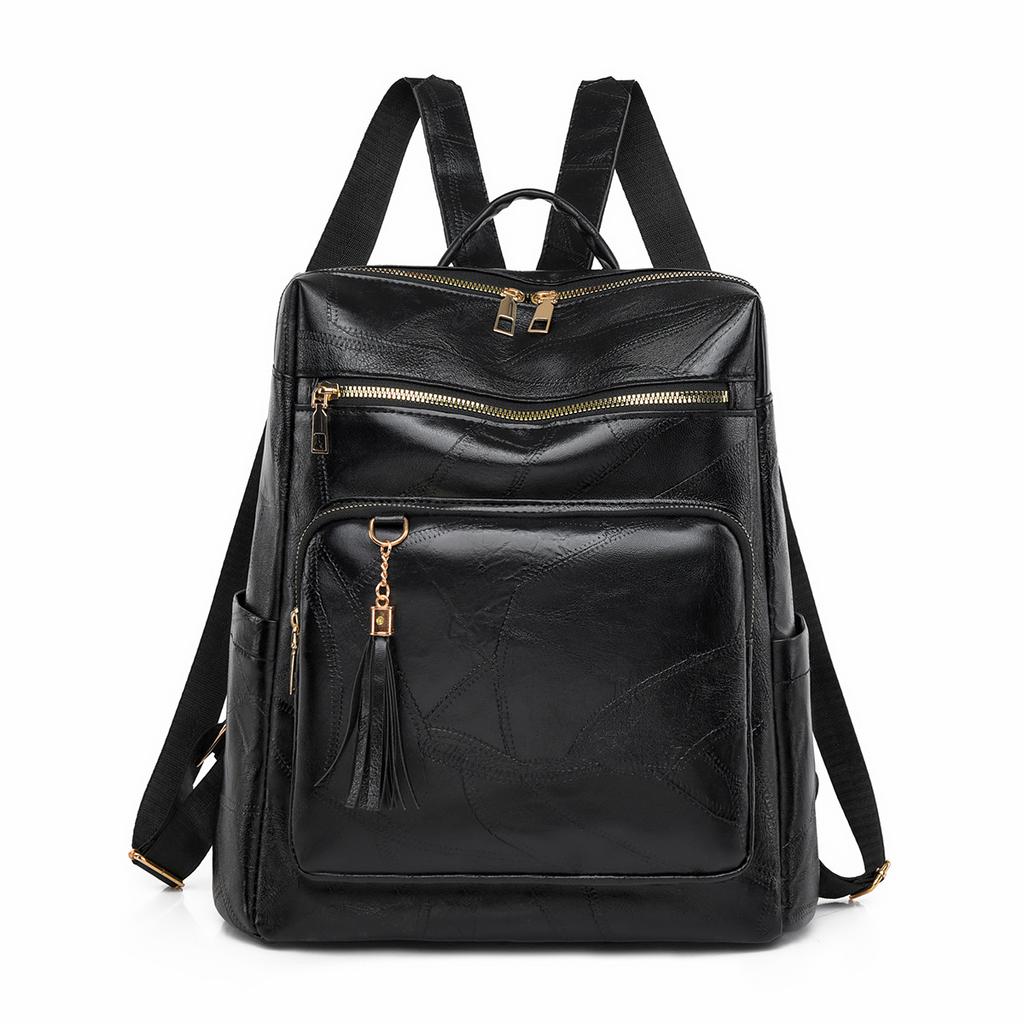 Weicher Lederrucksack für Damen Retro Neu Große Kapazität Lässiger Rucksack für Pendeln Damen Tasche