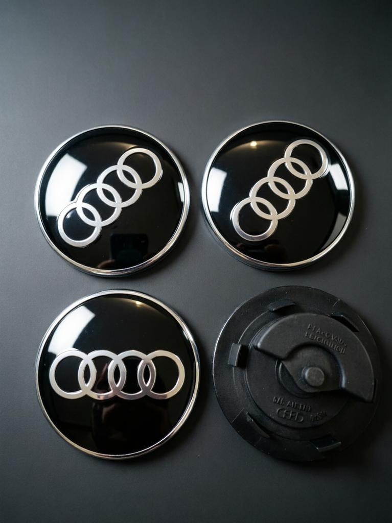4 pezzi 60mm 61mm 68mm 69mm Tappo Centrale Ruota Flottante Stile Auto Coprimozzi Emblema Per Audi A3 A4 A5 A6 A7 A8 S4 Accessori Auto