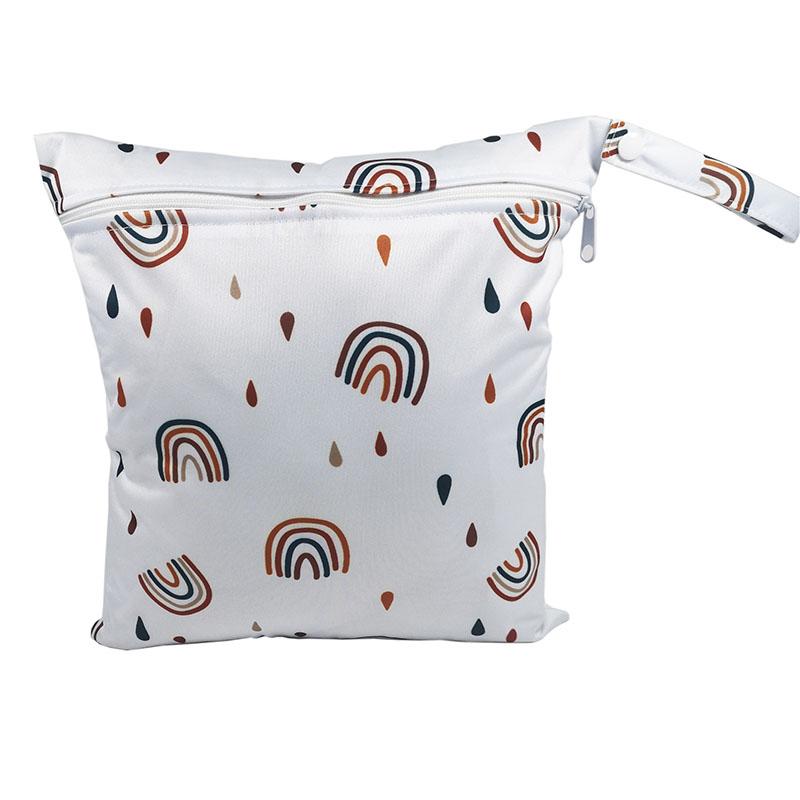 New cartoon pattern baby diaper bag washable bag wet bag storage bag bag stroller hanging bag out