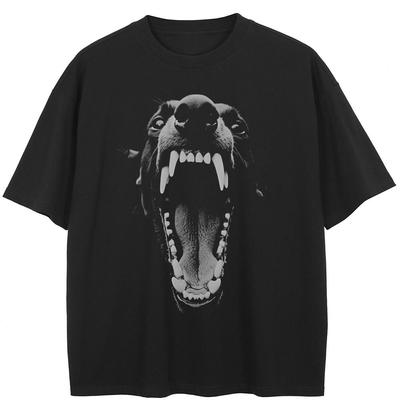 Streetwear Black Panther Graphic Black T-Shirt Cotton Unisex Tops Tees Summer Short Sleeves T Shirt