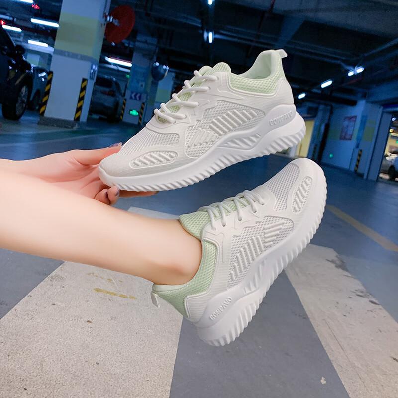 

High school entrance examination sports running shoes female skipping rope junior high school students shock absorption lightweight sports soft so 40