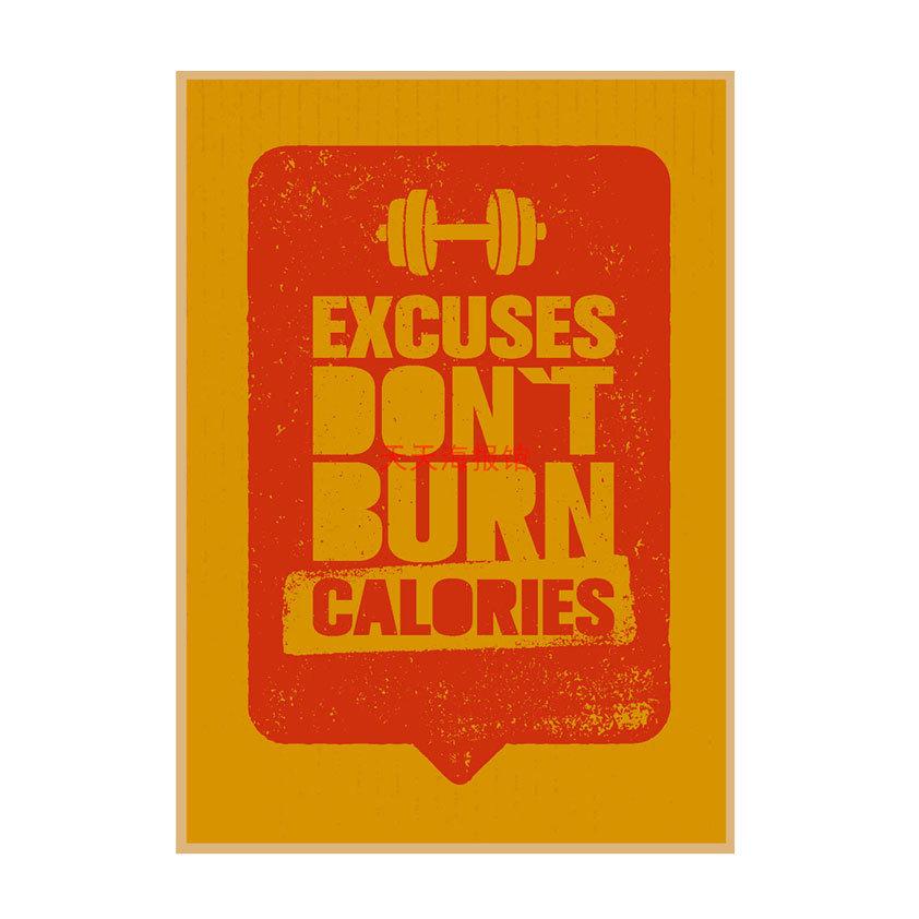 Industrial Style Motivational Gym Poster for Cafe, Bar, and Restaurant Decor