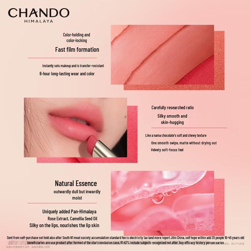 CHANDO N11 Cinnamon Pink Sheer Matte Lip Glaze