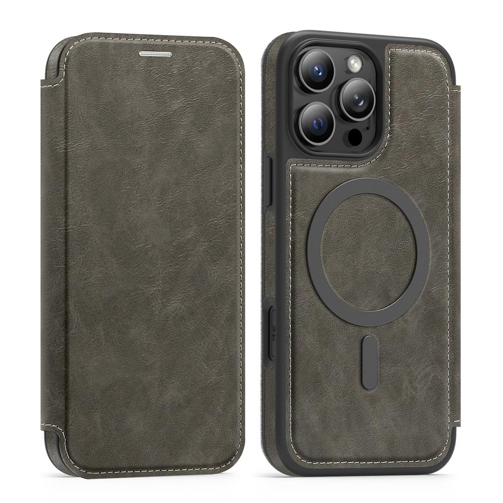 Magnetic Flip Leather Phone Case For iPhone Air 17 16E 15 16 Pro Max 14 13 12 11 Slot Card Wallet Magnet Bag Holder Back Cover