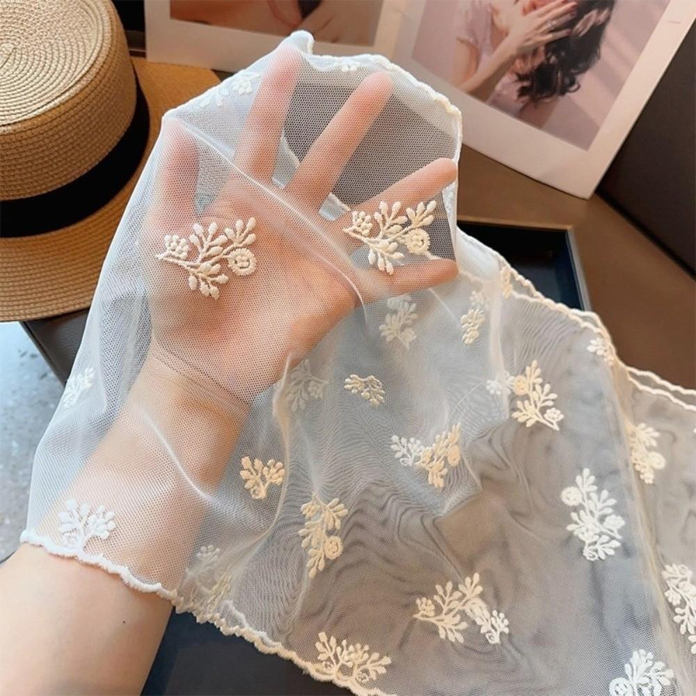 Long Women's Lace Scarf Retro Female Headscarf Versatile Silk Scarf