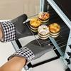 Anti-scald Thickened Silicone Gloves Heat Resistant Microwave Oven Baking Gloves BBQ Gloves Anti-slip Heat Insulation Mitts