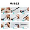 6Pcs Refillable Empty Brush Pen Clear Empty Paint Pen Acrylics Empty Marker For Painting on Paper Wood Ceramic Metal