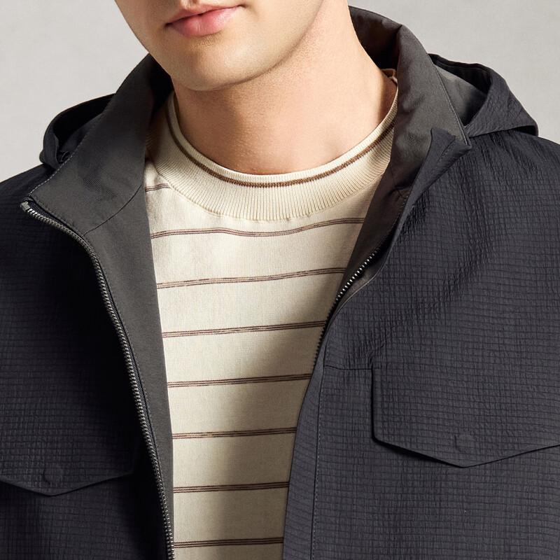 Luozhi Men's Lightweight Outdoor Windbreaker Hooded Jacket