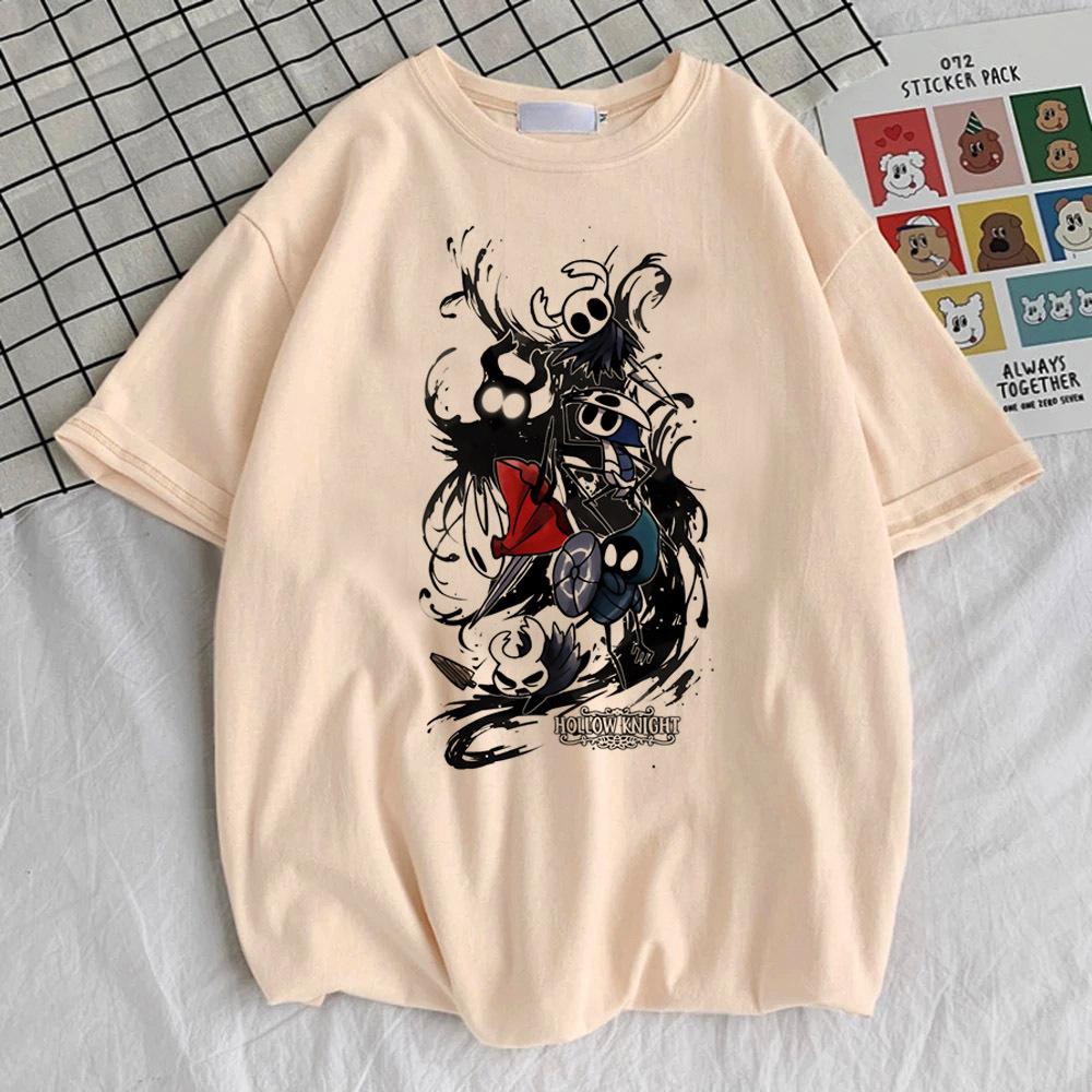 

Hollow Knight tshirt female Punk Pastel aesthetic Colorful anime 2000s top tees Classic Punk 2000s Gothic Y2k Psychedelic S