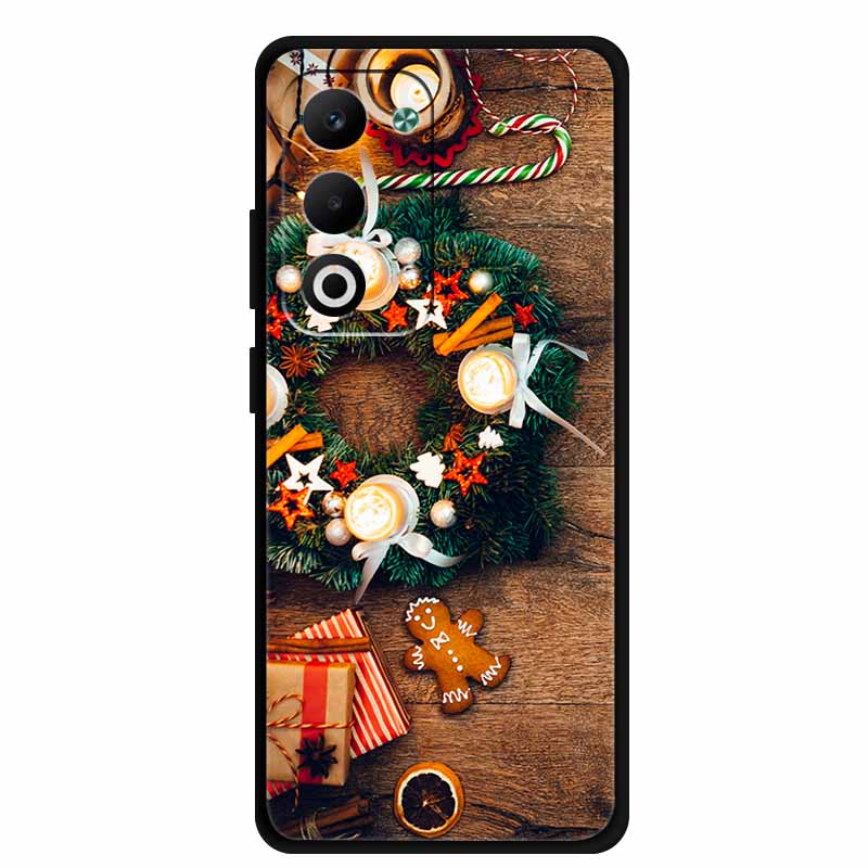 Christmas Phone Case For Oppo A5 5G CPH2735 / A5 4G CPH2727 Christmas Tree Soft Silicone TPU Back Cover Bumper For Oppo A5 Coque