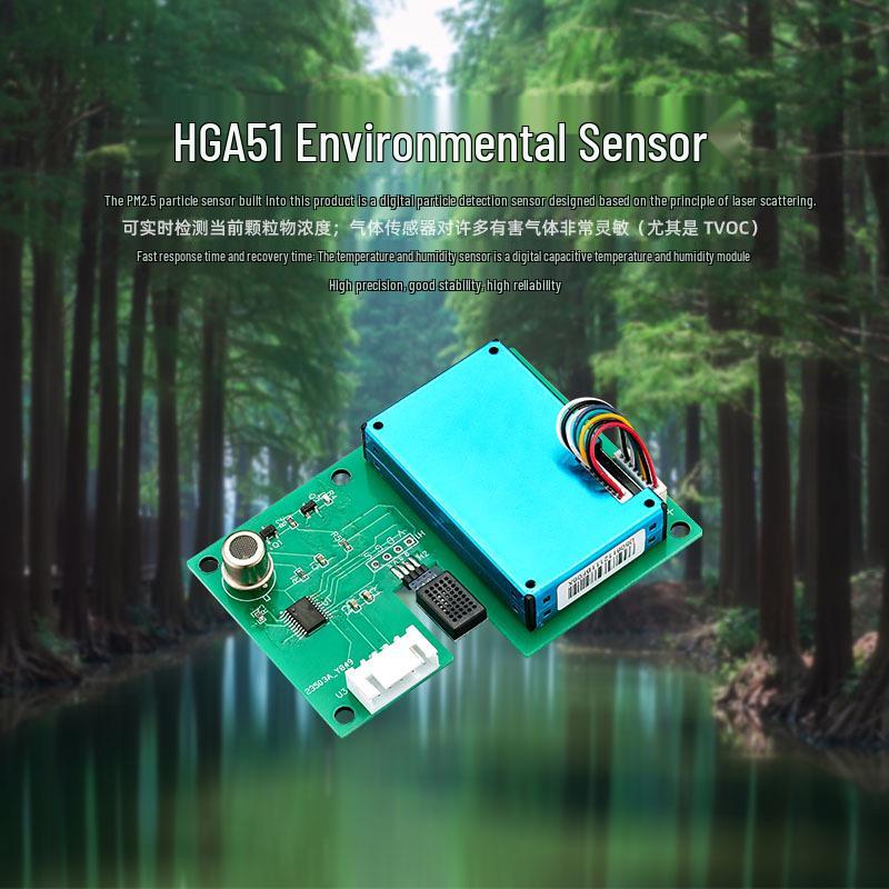 High-Precision Multi-Functional 5-in-1 Industrial Dust & Harmful Gas TVOC Sensor