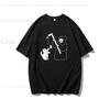 Funny Print REAPER LOVES CATS Cotton Tshirt for Halloween Short Sleeve Tee Summer Tops Women Unisex Tshirt Unisexs Tshirts