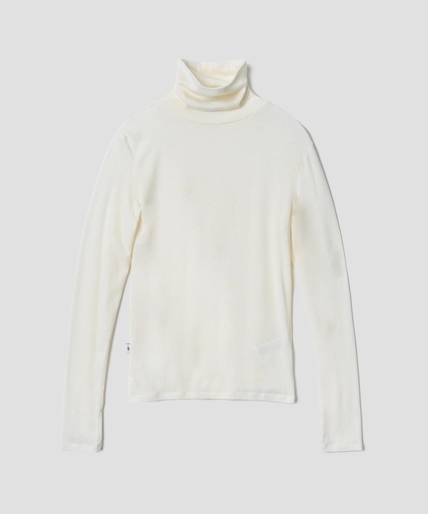 TTUDEMENT Basic Roll-Neck Pullover_Ivory