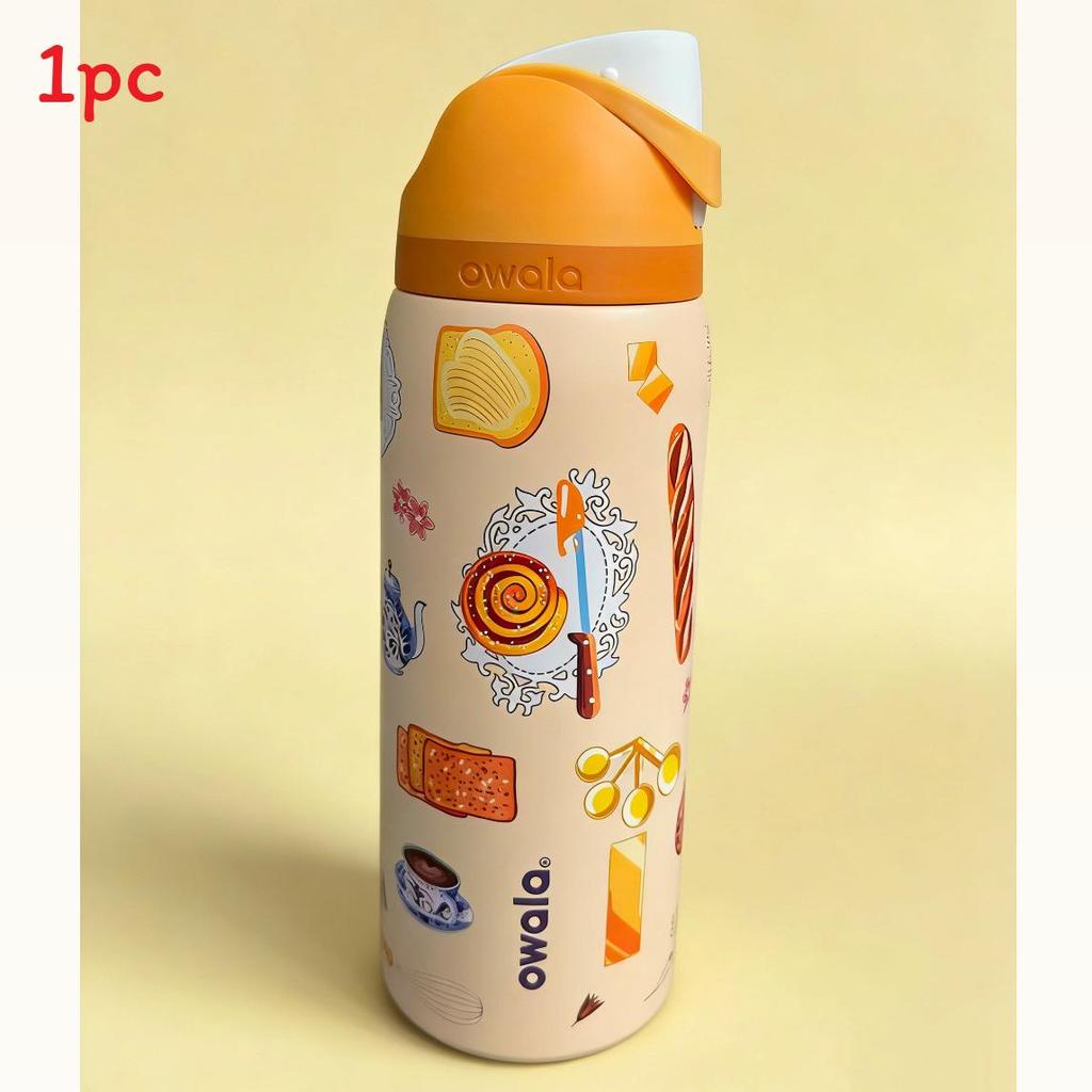 Sports Insulated Cup With Straws And Lock For Travel And Home Use