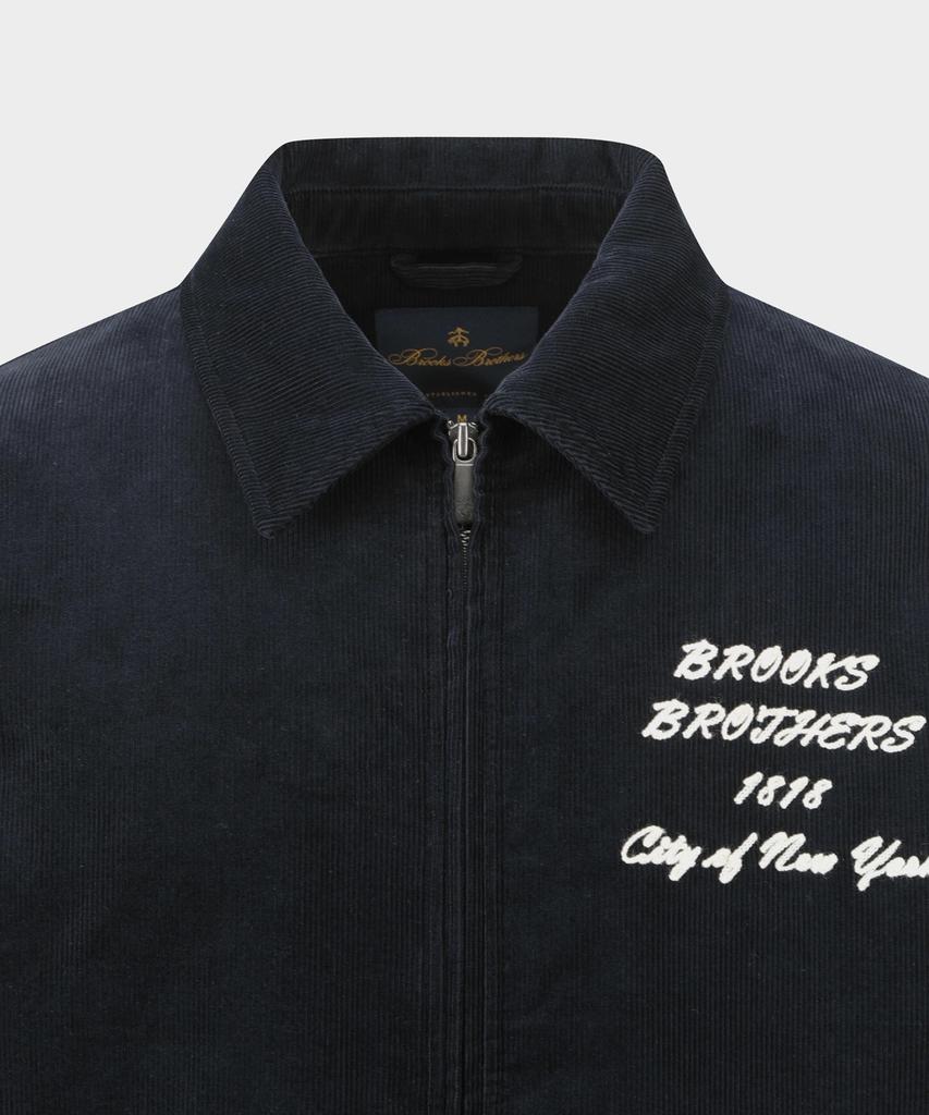 Brooks Brothers Corduroy Varsity Jumper (Navy) (Bbotmbf305)