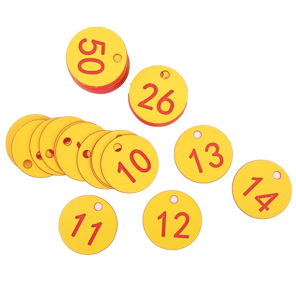 50Pcs ABS Hanging Livestock Tags Small Hole Design Beekeeping Identification Tags Farm Use