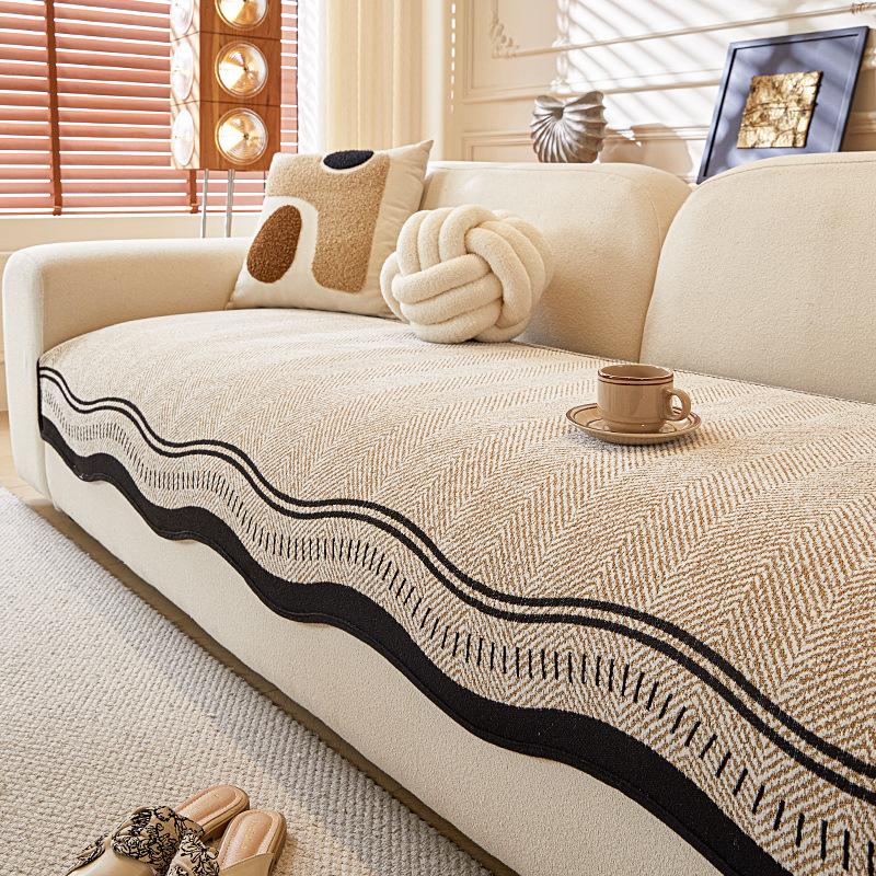 

Шенилл Подушка для дивана особой формы Универсальная Нескользящая На все сезоны Новая Неправильной формы Цельная Прямой ряд Чехол на подушку для сиденья 70*70cm