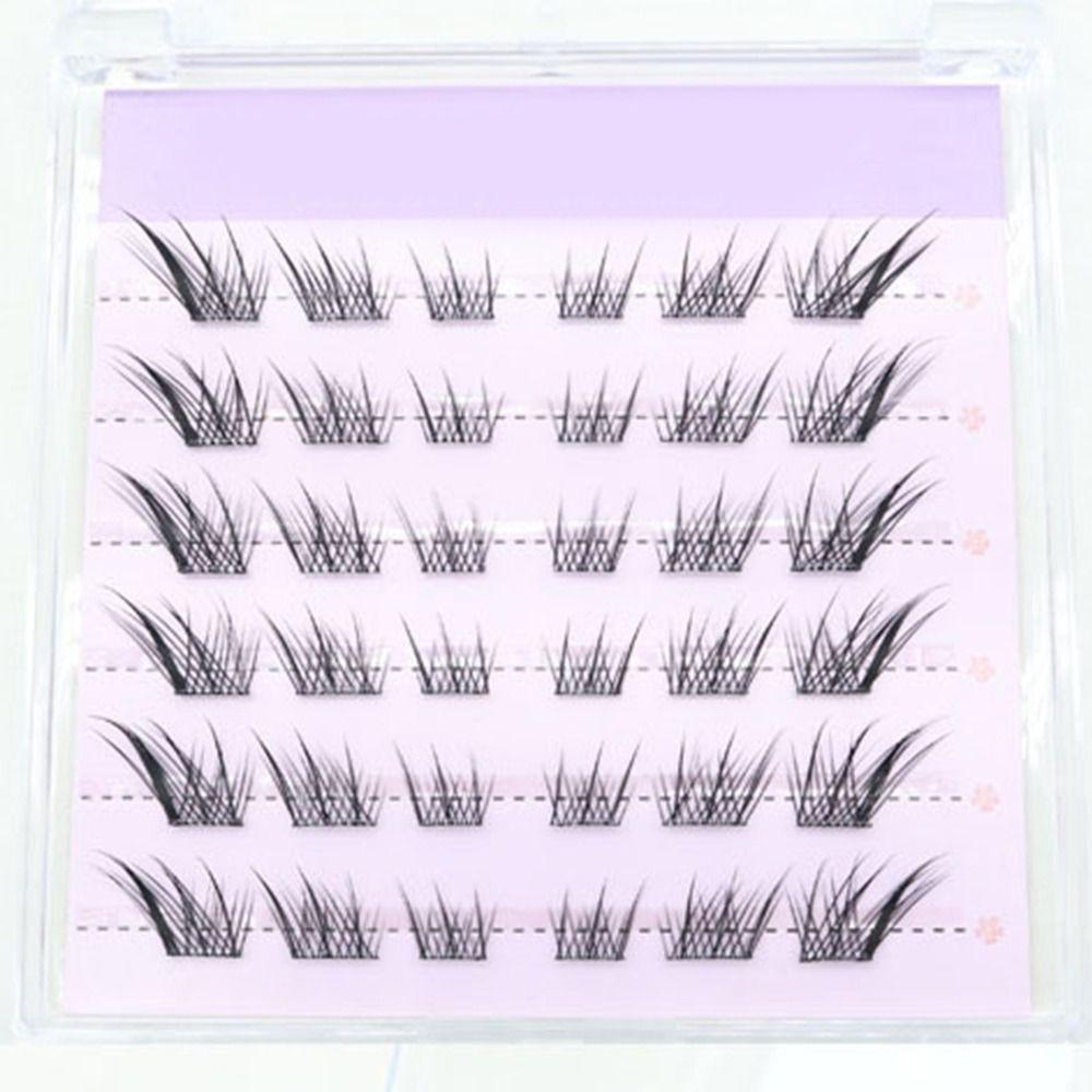 C Curl Self Adhesive Lashes 3D Cat Eye False Eyelashes New Individual Lashes  DIY Lash Extensions Self Adhesive