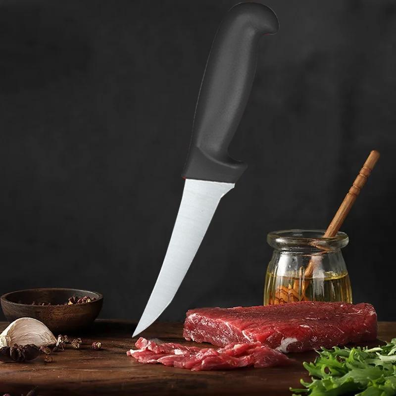 1/4 professional boning knife, sharp kitchen peeling and cutting knife butcher's knife for slaughtering pig bones, meat and fish
