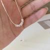 S925 Sterling Silver Irregular Snake Bone Necklace – Minimalist, Modern, and Chic for Women