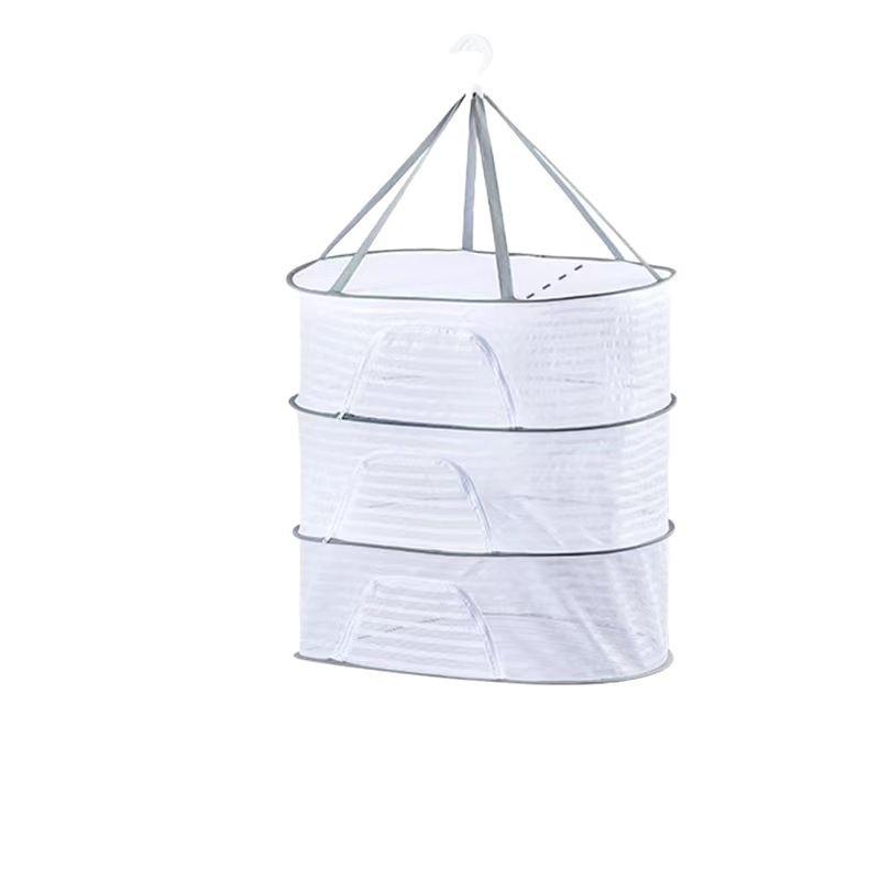 Foldable Sun-Drying Net Bag for Vegetables & Fish with Mosquito Protection