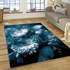 HD Pretty Flower Daisy Rose Chrysanthemum Carpet Rug for Home Living Room Bedroom Sofa Doormat Decor,Kids Area Rug Non-slip Mat