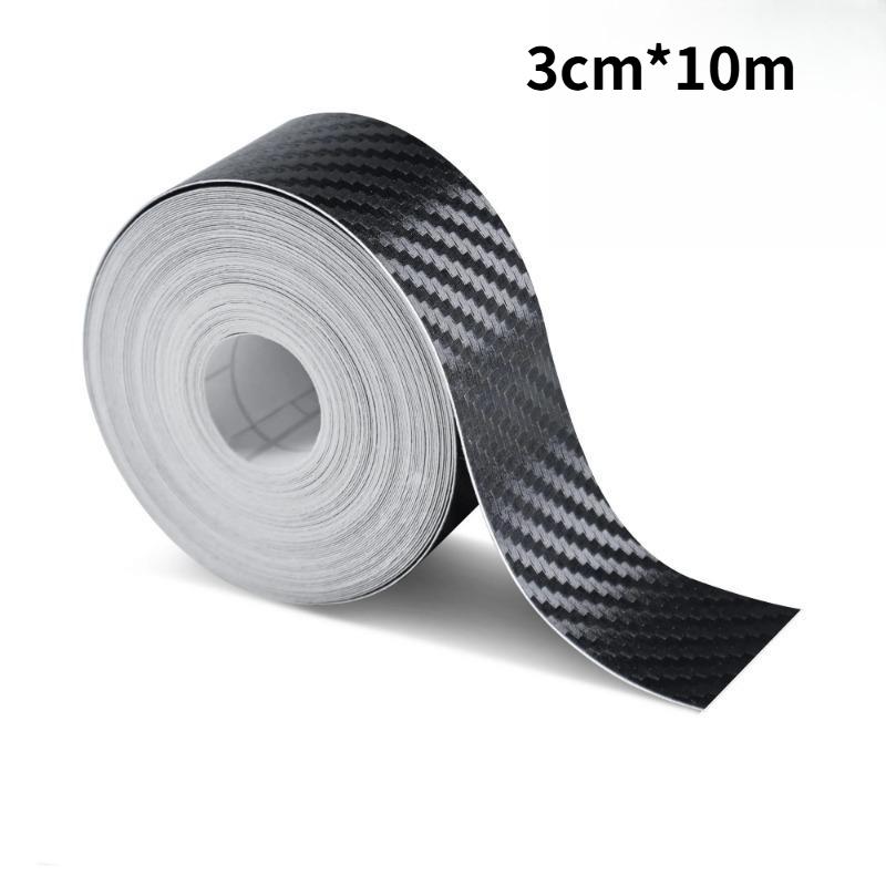 3/5/10m Nano-Kohlefaser Auto 3D Klebeband Aufkleber Türspiegel Aufkleber Schutzleiste DIY Schutzfolie Wasserdichter Kleber 3 Stück