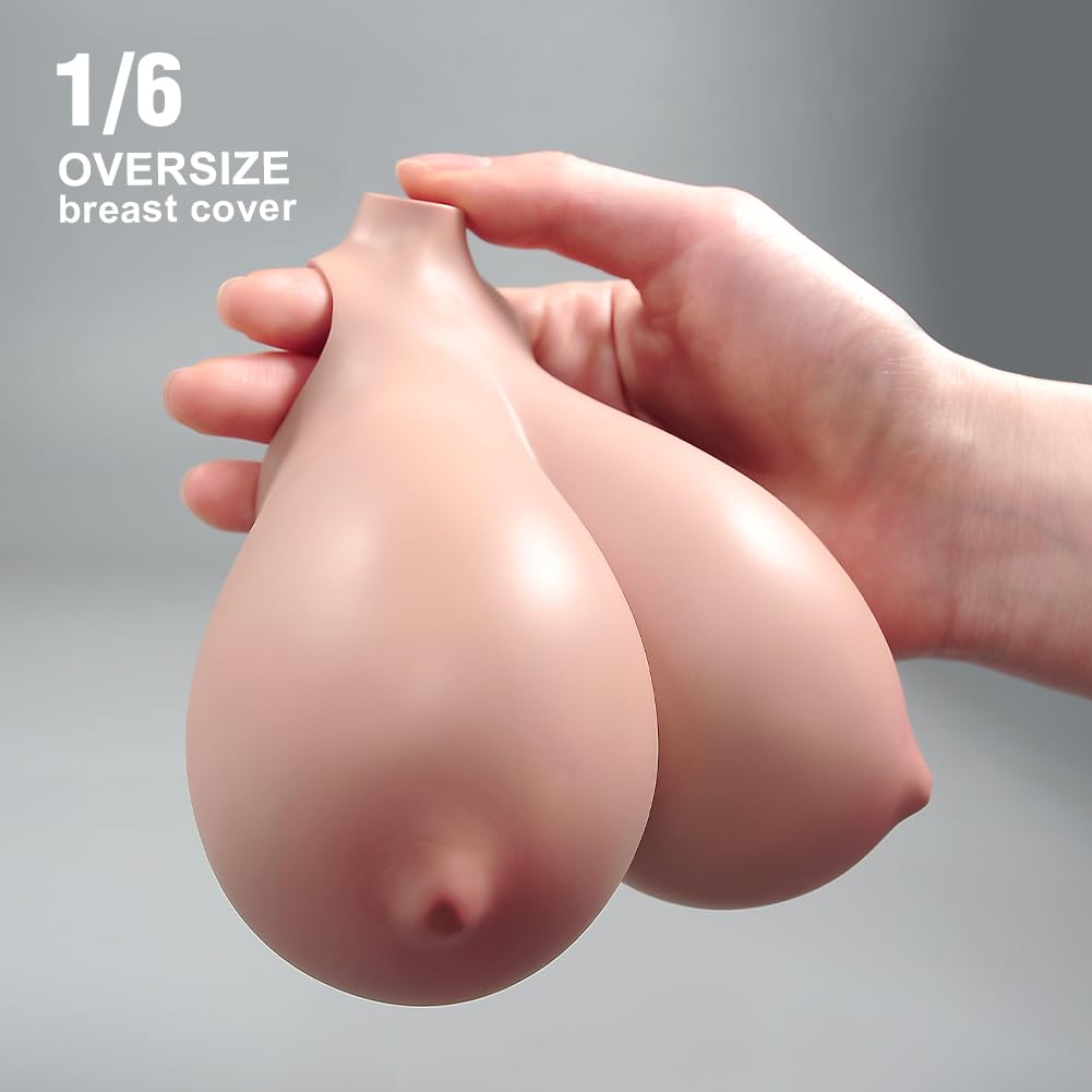 Maßstab 1/6 Übergroßes Make-up Brustvergrößerung Braune Haut Büstenabdeckungsmodell Passend für 12" AB 001 TBL Fettleibige Soldatin Action-Puppe