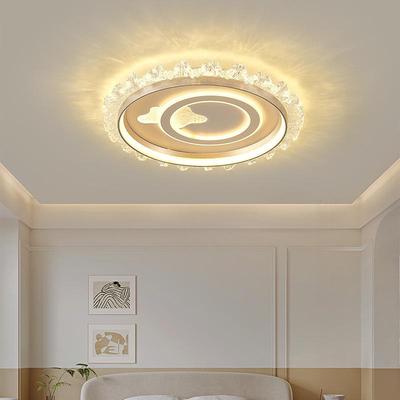 Elegante Kristall-Deckenleuchte - Modernes, minimalistisches Design mit Augenschutz für luxuriöse Schlafzimmer