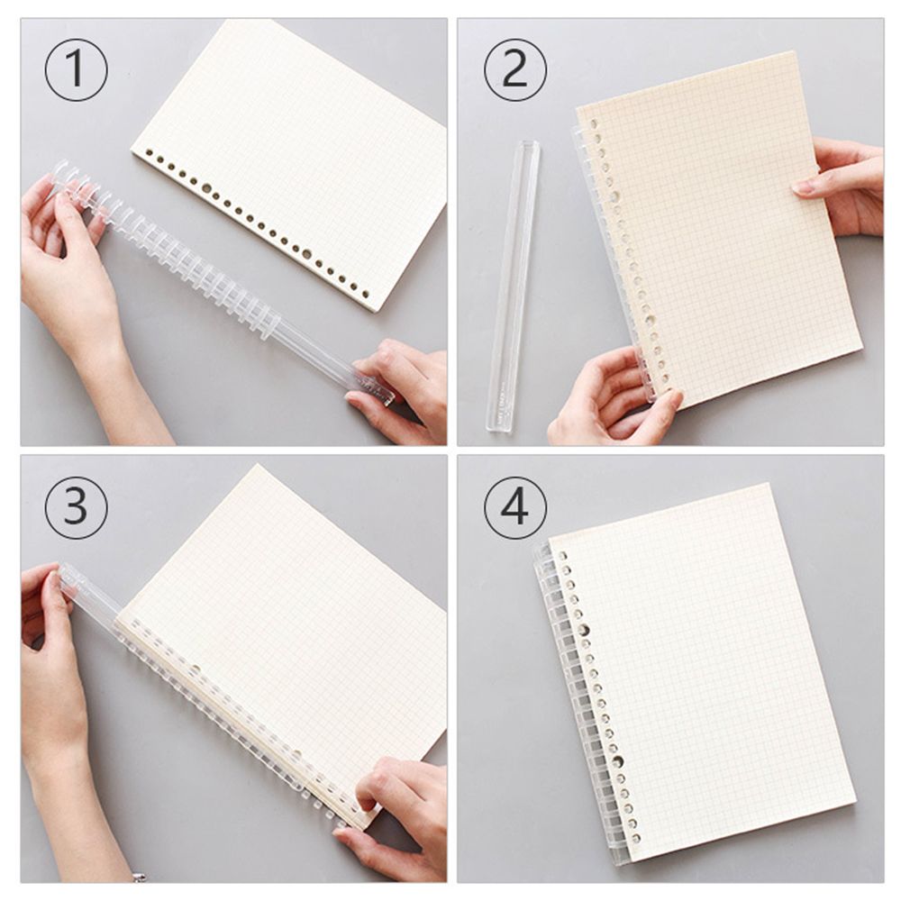 Loose Leaf Book Binder Rings Notebook Binding Spines Plastic Comb Bindings Binder Circle Ring