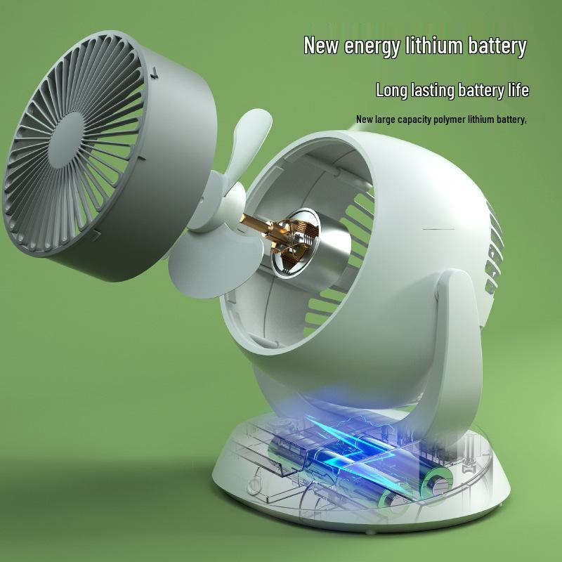 High-Power Ultra-Quiet Multifunctional Desktop Fan for Air Circulation