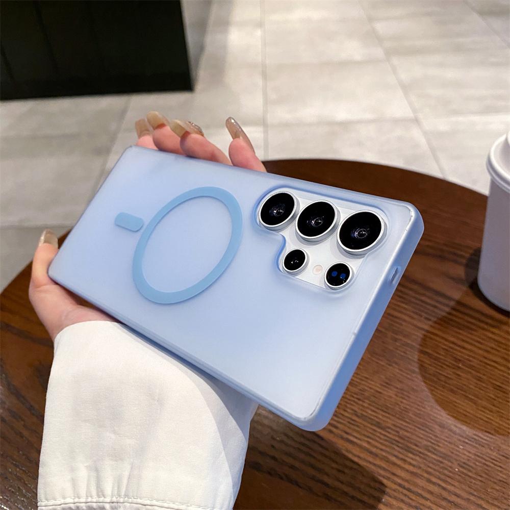 

Ultra Thin Matte Clear Hard Magnetic Case For Samsung Galaxy S26 ULTRA S25 FE S24 S21 S22 S23 PLUS Wireless Charge Cover For Galaxy S26