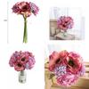 Elegant Bouquet Poppy Peony Gypsophila Simulation Flower Beautifully Crafted For Home Decor And Photography