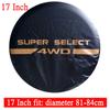 Car Style 14" 15" 16" 17" Inch Car Tire Cover 4WD 4x4 PVC Leather Spare Wheel Tire Cover Case Bag Pouch Protector Fit For Jeep
