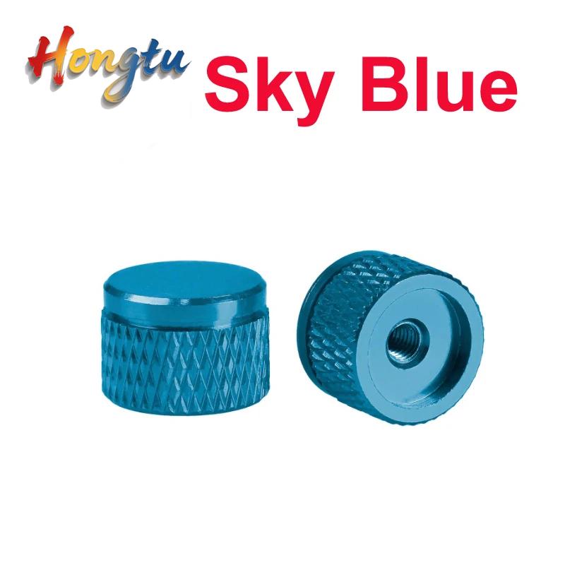 6#-32UNC M3 M3.5 M4 Colorful Knurled Aluminum Thumb Nuts Blind Hole Hand Tighten For PC Computer Case