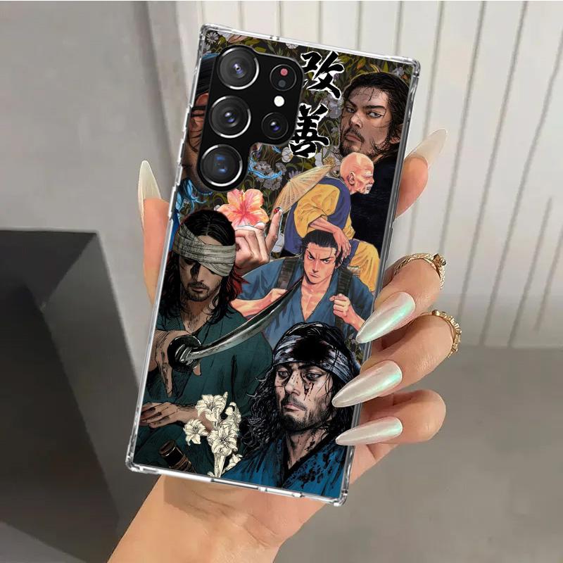 Anime Vagabond Samurai Phone Case for Samsung Galaxy S26 S24 S23 Ultra S25 Edge S22 S21 Plus S20 FE + Soft Print Shell Funda Gal