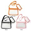 PVC Transparent Shoulder Bag 2 IN 1 Adjustable Shoulder Straps Casual Clear Crossbody Bag Fashion Couple Bag for Boys & Girls