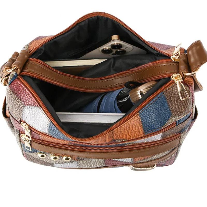 Elegante Vintage-Umhängetasche für Damen, trendige Handtasche, modische Schultertasche mit mehreren Taschen, alltagstaugliche Retro-Umhängetasche für den Alltag