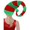 Christmas Hat Long Bendable Striped Felt Plush Santa Claus Cap Christmas 60cm