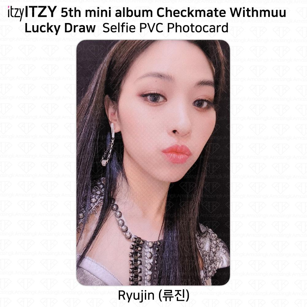 

ITZY 5-й мини-альбом Checkmate Официальная фотокарточка Withmuu Lucky Draw Polaroid Ryujin - A