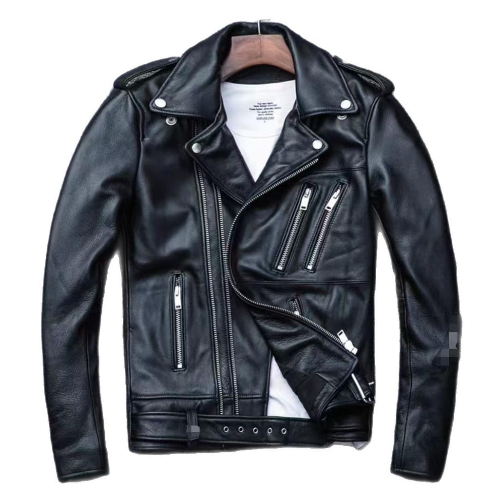 Autumn and winter new men's leather jacket washed locomotive men's leather jacket new fashion clothing