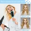 Flexible Rectangular Curling Brush - Unisex Design, Traction, Enhances Curls, Suitable for Normal Hair Types