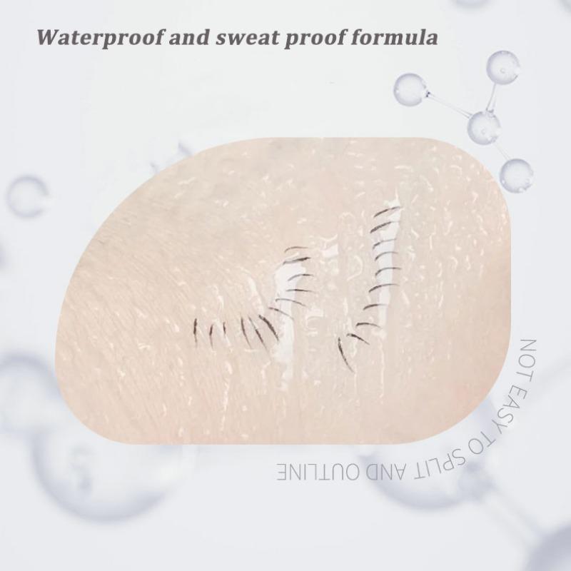 Ultra-thin 2 Fork Tip Liquid Eyeliner Lower Eyelash Pen Makeup Quick Dry Smooth Eye Liner 2 Point Eyebrow Tattoo Pencil Cosmetic