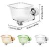Transparent Magnetic Bird Feeder Anti-Tip Pet Feeder Ledge Parrot Water Bowl  Drinking