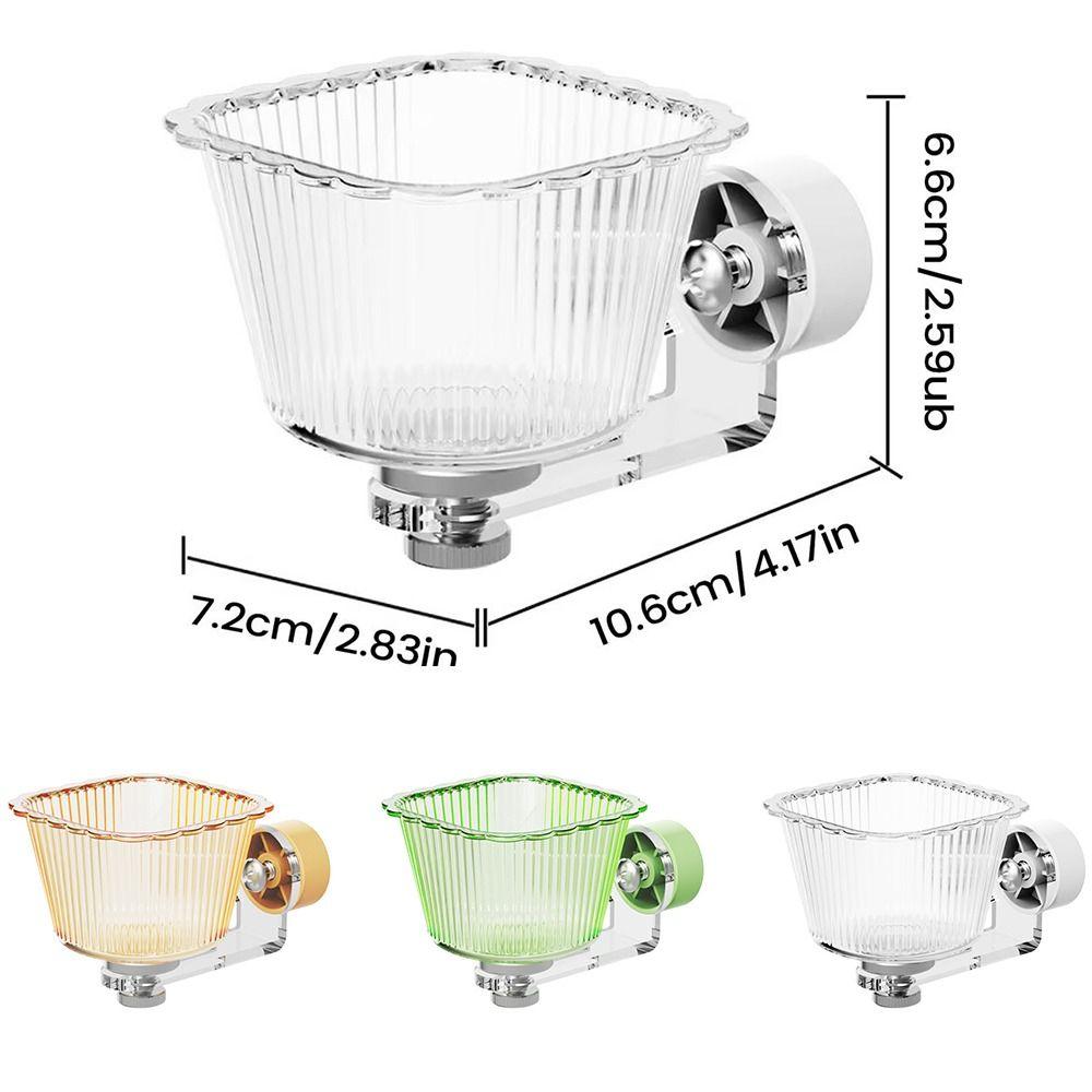 Transparent Magnetic Bird Feeder Anti-Tip Pet Feeder Ledge Parrot Water Bowl  Drinking