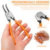 7 inch Circlip Pliers,Retaining Ring Pliersfor Removing Installing Puller Locking Rings Shafts Needle nose Pliers Remover Tool