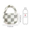 Daiso Checkerboard Fur Tote