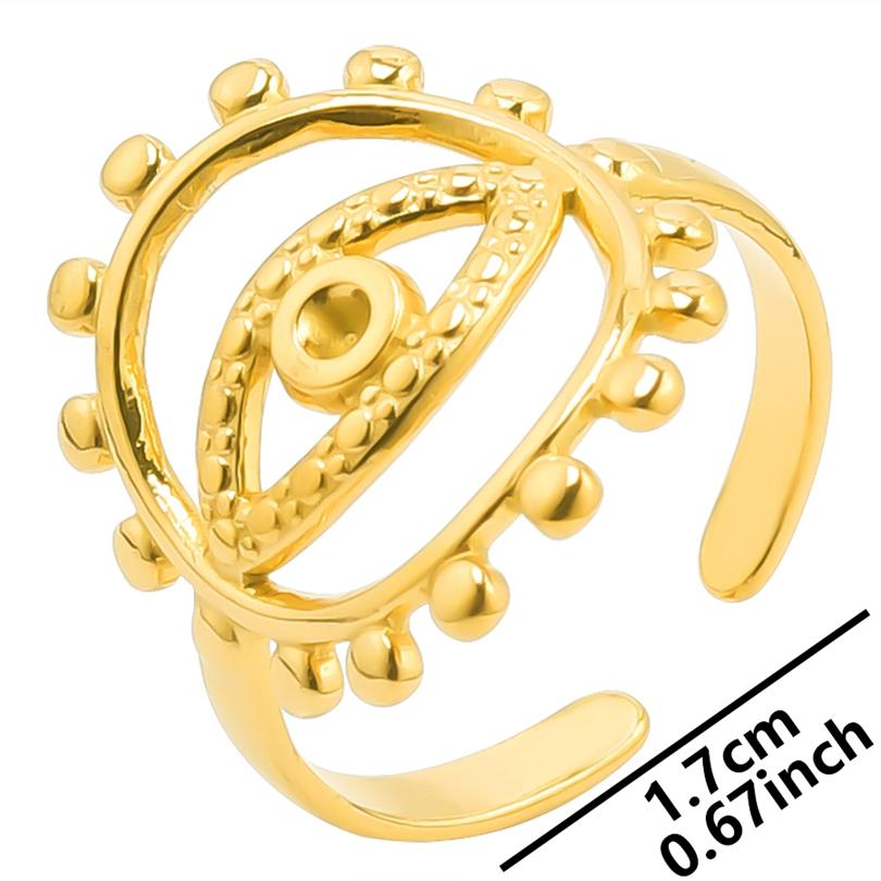 6pcs/lot Gold Plated Stainless Steel Base Rings Settings DIY Blank Knuckle Rings for Women Jewelry Charms Never Fade Wholesale